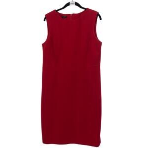 Talbots, Women's Chic Red Sleeveless Shift Dress, Petite Size